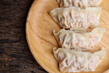 Dumpling dim sum Chinese foodの写真素材