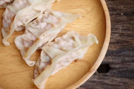 Dumpling dim sum Chinese foodの写真素材