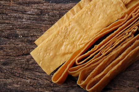 Soy bean curd sticks Chinese foodの写真素材