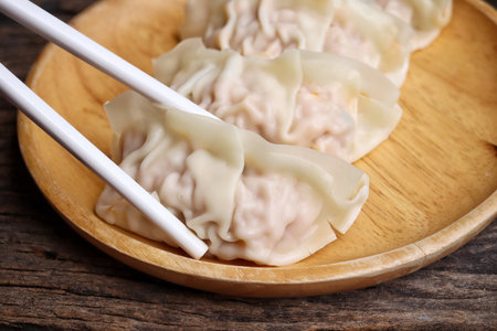 Dumpling dim sum Chinese foodの写真素材