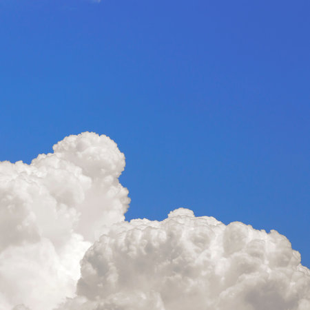 clouds in the blue sky