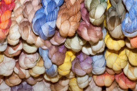 colorful yarns