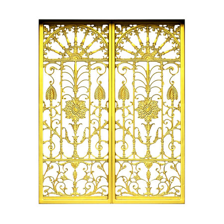 Ornament elements, vintage gold floral designsの写真素材