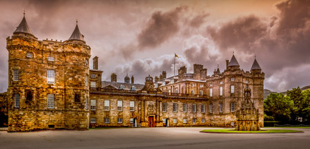 Historic Edinburgh -Palace of Holyroodhouseのeditorial素材