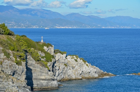 Cliffs of Capo Noliの写真素材
