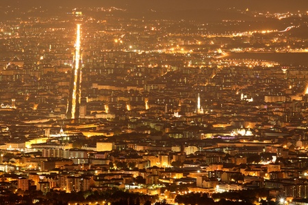 Turin by nightの写真素材