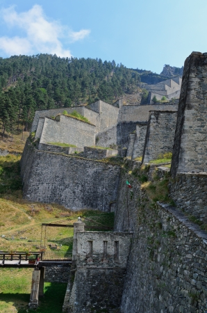 Fenestrelle fortress in Piedmontの写真素材