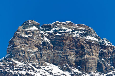 The peak of the Matterhorn - 4478 m a s l の写真素材
