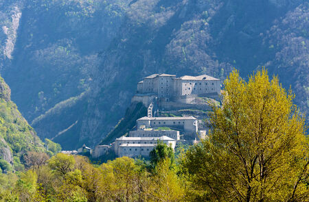 Bard Fortress - Aosta Valley - Italyの写真素材