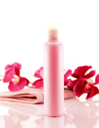 Accessories for cosmetics and female beauty. Jars of cream - beauty treatment.の写真素材