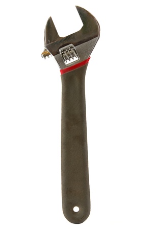 Adjustable wrench isolated on white background.の写真素材