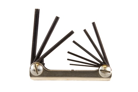 Allen keys isolated on white background.の写真素材