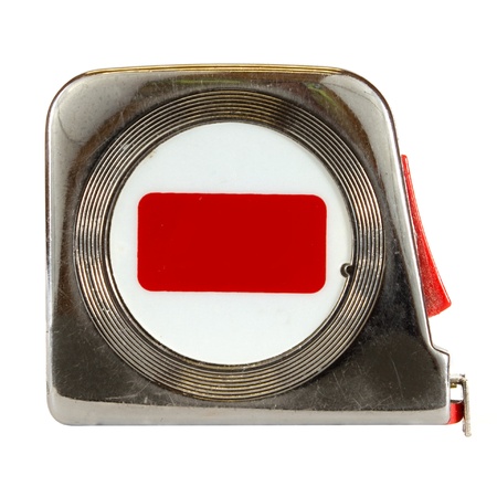 Tape measure isolated on a white background の写真素材