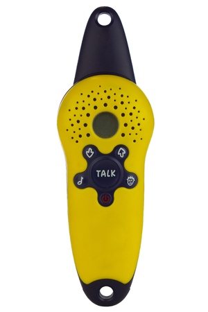 Two way radio isolated on a white background.の写真素材