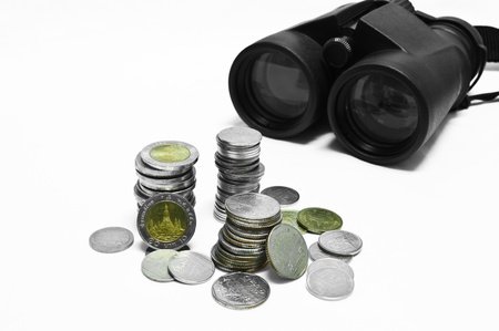 coin money is treasure  of thailanndの写真素材