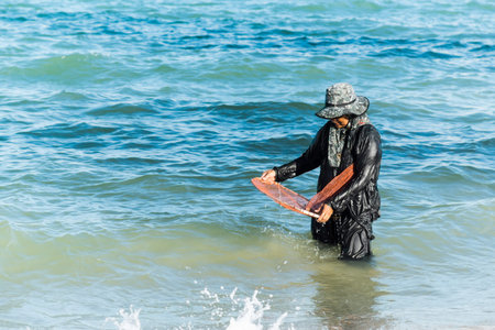 how to find shellfish (Pharella javanica): Razor clam, Knife jacked clam, Cultellus clam, which is a...