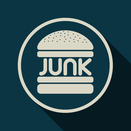 eating is junk food affects healthのイラスト素材