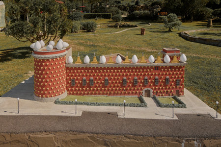 Torrelles de Llobregat, Catalonia - April 19, 2023: Model of the Salvador Dali Theatre-Museum buildingのeditorial素材