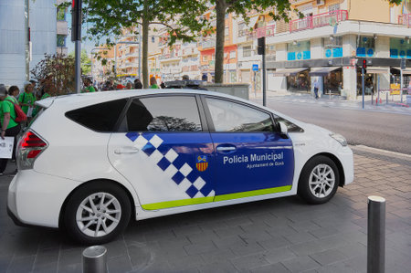 Gava - May 30, 2023: Gava municipal police car.のeditorial素材