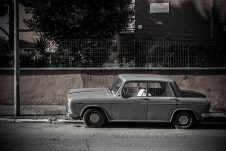 Old car in San Basilioの写真素材