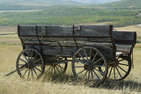 Old wagon.の写真素材