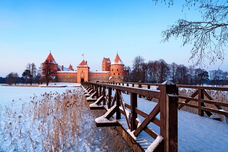 Trakai  Trakai is a historic city and lake resort in Lithuania  It lies 28 km west of Vilnius, the capital of Lithuania    のeditorial素材