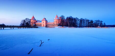 Trakai  Trakai is a historic city and lake resort in Lithuania  It lies 28 km west of Vilnius, the capital of Lithuania    のeditorial素材