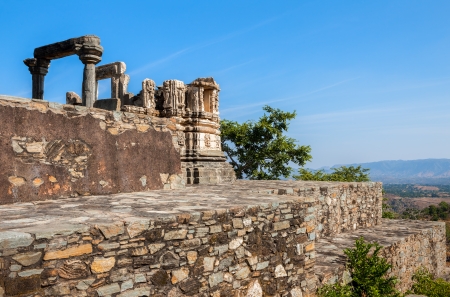 Kumbhalgarh fort, Rajasthan, India.  Kumbhalgarh is a Mewar fortress in the Rajsamand District of Rajasthan state in western India and is known world wide for its great history and architecture.のeditorial素材