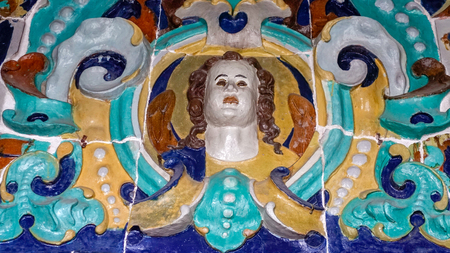 NEW JERUSALEM, ISTRA, RUSSIA - MARCH 9, 2019: Interior and decoration of Resurrection Cathedral of New Jerusalem Monastery, which was built in 1656-1685 and Is unique monument of Russian architectureのeditorial素材