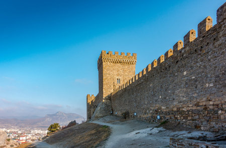 Genoese fortress - a fortress in the city of Sudak, Crimea.