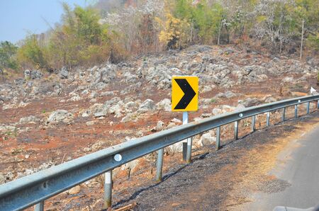 right curve signの写真素材