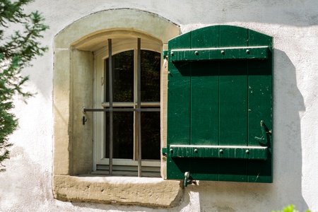 Small window with barsの写真素材