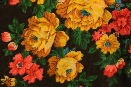 woven Russian floral pattern can be used as a background