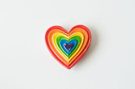 isolated colourful fridge magnetの写真素材