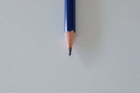 partial vertical view of a sharpened pencilの写真素材