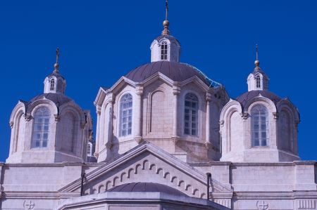 fragment of the Russian  Church of the Holy Trinity in Jerusalemの写真素材