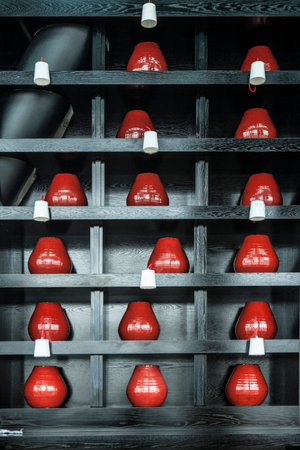 red vase