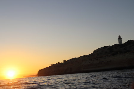 Cape St. Vincent Lighthouse Sunset, Algarveの写真素材