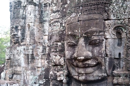 Cambodia Siem Reap Angkor Wat Bayon Temples and Statues の写真素材