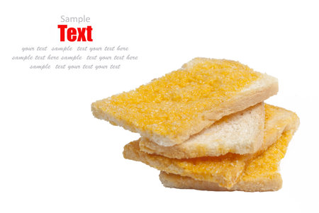 Buttered breadの写真素材