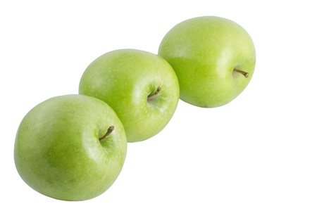  apple on white backgroundの写真素材