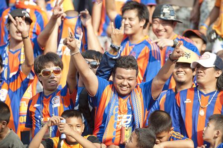 BANGKOK THAILAND- FEB 13 : Toyota Fremeir Cup between Thai Port Fc vs  Shonan Bellmare on February 13, 2010 in Supachalasai National Stadium Bangkok Thailand のeditorial素材