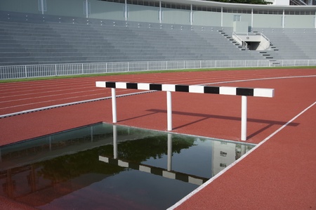 Running track for athletesの写真素材