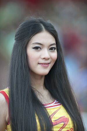 BANGKOK THAILAND- MAY 21 : Thai Premier League (TPL) between BEC Tero Fc (Red) vs Bangkok Glass Fc (Blue) on May 21 , 2011 at thebhussadin Stadium Bangkok, Thailandのeditorial素材