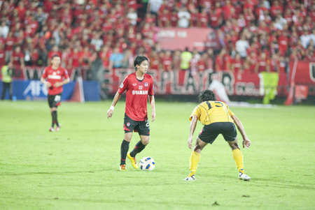 NONTHABURI THAILAND - MAY 25 :the AFC CUP between Muang Thong UTD vs 
Al Ahed Fc on May 25, 2011 at Yamaha Stadium in Nonthaburi, Thailand のeditorial素材