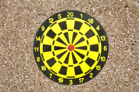 Dartboard isolated on white background の写真素材