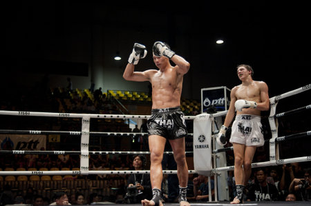 BANGKOK THAILAND- SEPTEMBER 25 : Thai Fight : Muay Thai..World's Unrivalled Fight on September 25,...