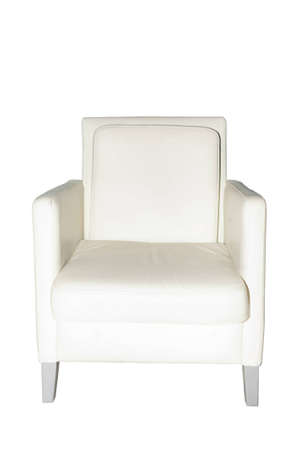 Image of a red chair on white の写真素材