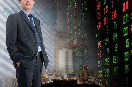 Businessman or stock broker 