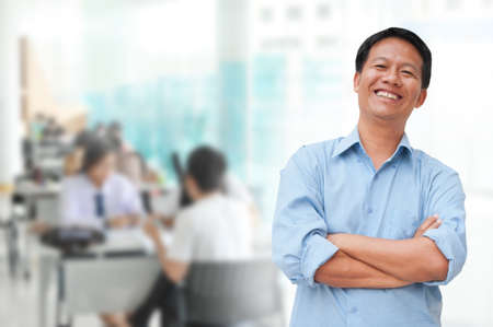 Business people in the studio, cheerful and motivated の写真素材